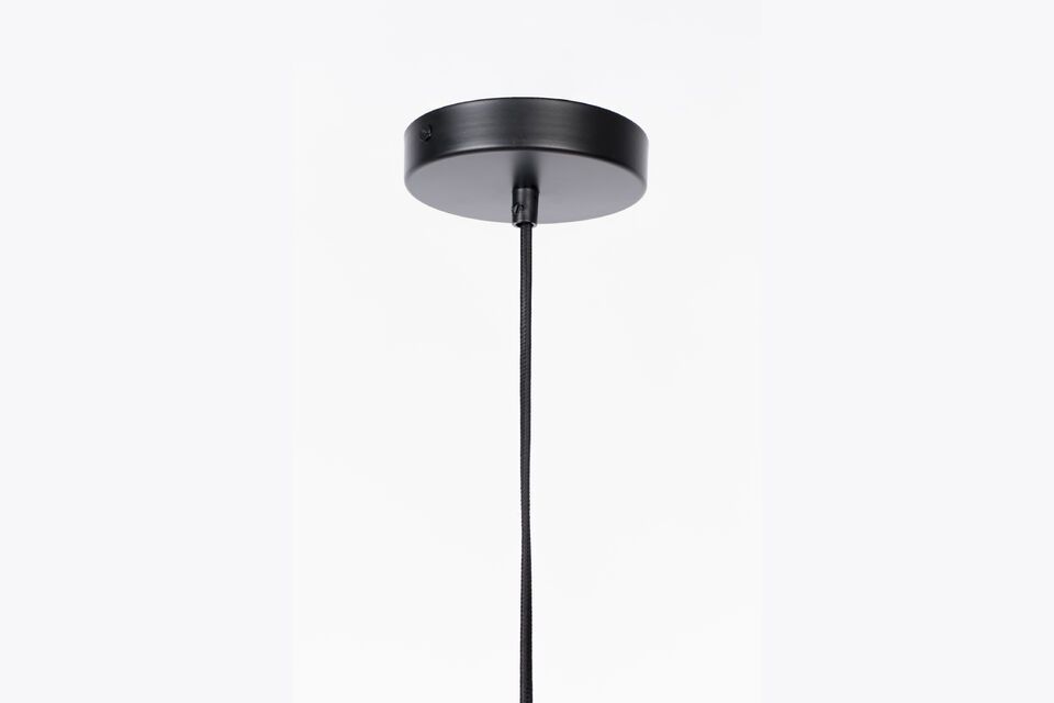 Petite suspension en aluminum noir Aysa - 7