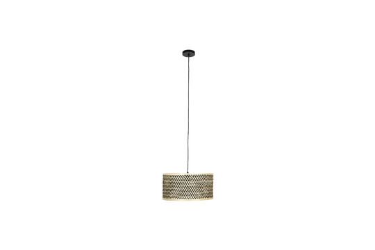 Petite suspension en bois de bambou beige Isla Détouré