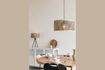 Miniature Petite suspension en bois de bambou beige Isla 3