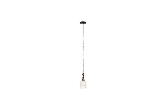 Petite suspension en céramique blanche Poppy Détouré