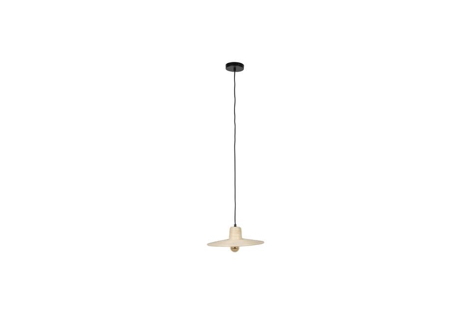 Petite suspension en rotin beige Balance Zuiver