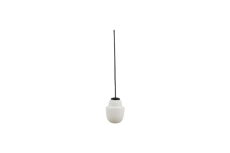 Petite suspension en verre blanc Acorn House Doctor