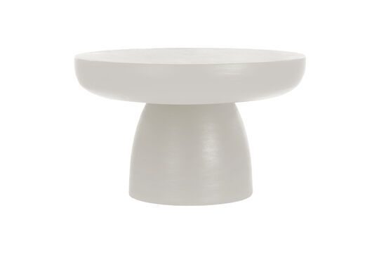 Petite table basse en plâtre blanc Pretoria Détouré