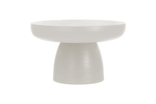Petite table basse en plâtre blanc Pretoria