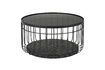 Miniature Petite table basse en verre noir Lance 1