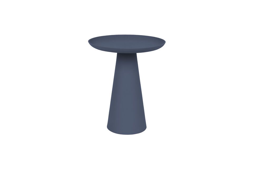 Petite table d'appoint en métal bleu Ringar White Label