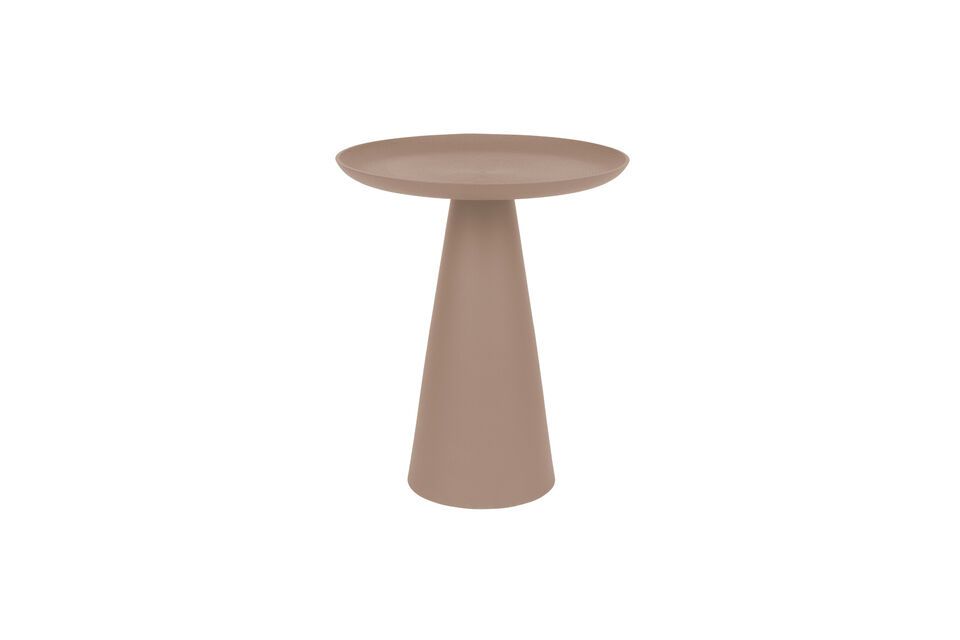 Petite table d'appoint en métal rose Ringar White Label