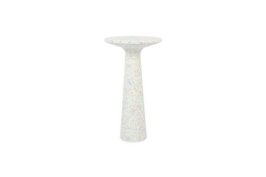 Petite table d'appoint en terrazzo multicolore Victoria Détouré