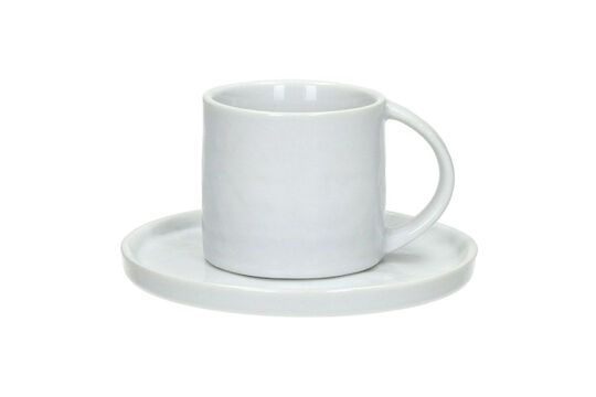 Petite tasse avec soucoupe en porcelaine blanc Porcelino White Détouré