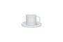 Miniature Petite tasse avec soucoupe en porcelaine blanc Porcelino White Détouré