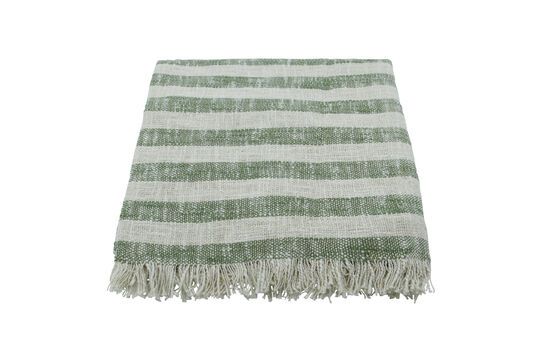 Plaid en coton vert Fold Détouré