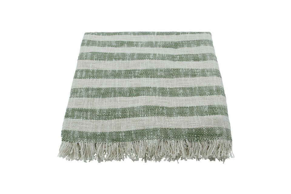 Plaid en coton vert Fold House Doctor