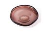 Miniature Plat en verre marron foncé Eye 1