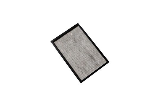 Plateau en bois noir et blanc Rectangulaire Détouré