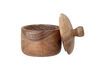 Miniature Pot avec couvercle en acacia nature Gael 6