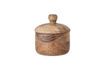 Miniature Pot avec couvercle en acacia nature Gael 1