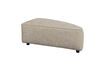 Miniature Pouf élément droit 1 place en tissu beige Hunter 1