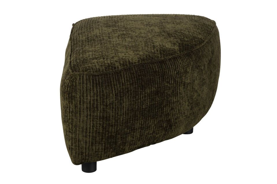 Découvrez la modularité avec élégance avec notre pouf en tissu de couleur beige