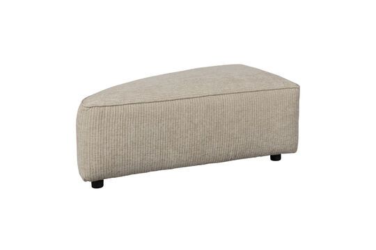 Pouf élément gauche 1 place en tissu beige Hunter Détouré