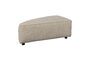 Miniature Pouf élément gauche 1 place en tissu beige Hunter Détouré