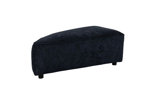 Pouf élément gauche 1 place en tissu bleu Hunter Détouré