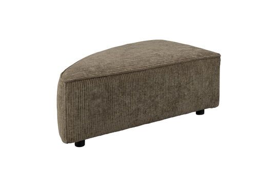 Pouf élément gauche 1 place en tissu Hunter vert Détouré