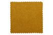 Miniature Pouf rond en velours ocre Sara 4