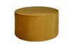 Miniature Pouf rond en velours ocre Sara 1