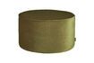 Miniature Pouf rond en velours vert olive Sara 1