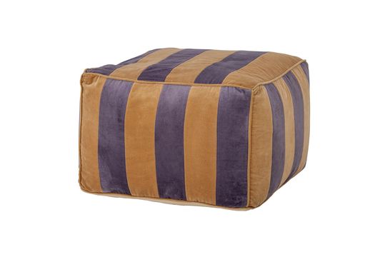 Pouf violet en coton Walder