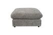 Miniature Repose-pied en tissu gris foncé Sense 1