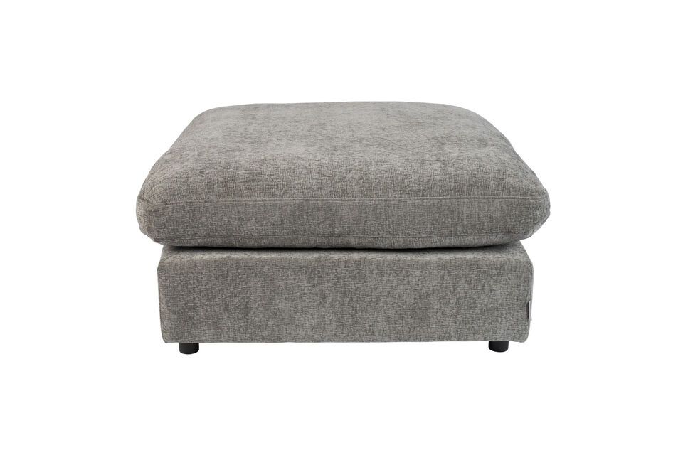 Repose-pied en tissu gris foncé Sense Zuiver