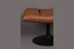 Miniature Repose-pieds marron vintage Bar 7