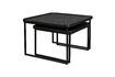 Miniature Set de 2 tables basses en bois noir Winston 1