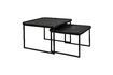 Miniature Set de 2 tables basses en bois noir Winston 8