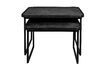 Miniature Set de 2 tables basses en bois noir Winston 9