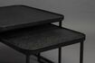 Miniature Set de 2 tables basses en bois noir Winston 2