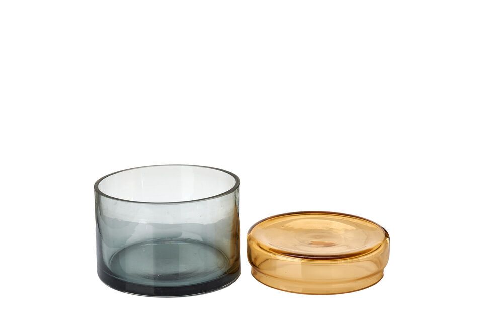 Set de  3 jarres en verre cognac Caps - 10