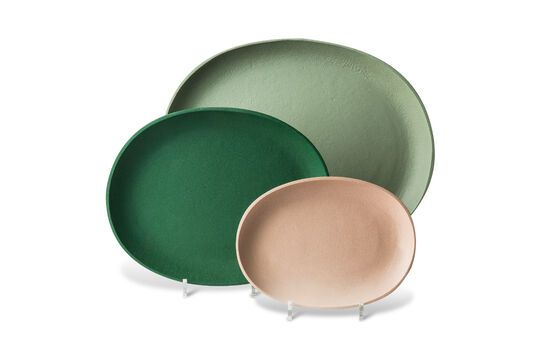 Set de 3 plateaux colorés Greek