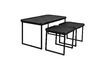 Miniature Set de 3 tables basses en bois noir Winston 7