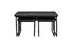 Miniature Set de 3 tables basses en bois noir Winston 8