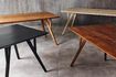 Miniature Set de 4 pieds de table en bois foncé H opper 3