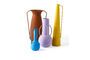 Miniature Set de 4 vases en fer recyclé multicolore h45cm Morning Roman Détouré