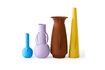 Miniature Set de 4 vases en fer recyclé multicolore h45cm Morning Roman 8