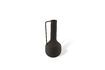 Miniature Set de 4 vases en fer recyclé noir h45cm Roman 7