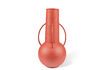 Miniature Set de 4 vases en fer recyclé rose clair h45cm Roman 6