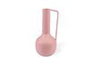 Miniature Set de 4 vases en fer recyclé rose clair h45cm Roman 7