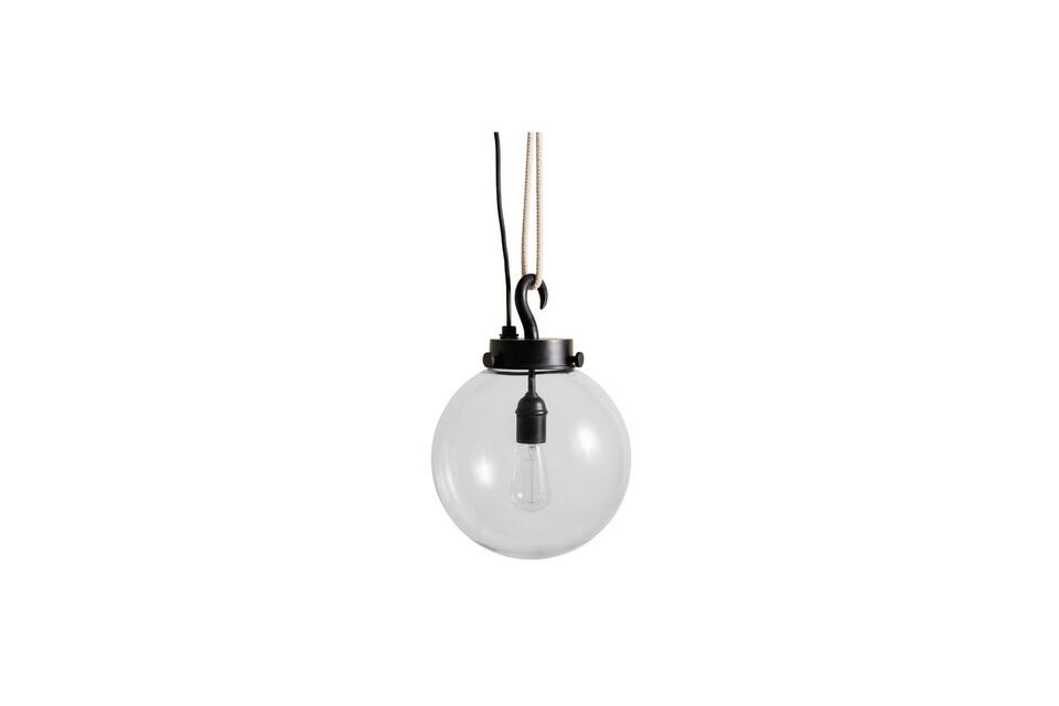 Suspension en laiton noir Globe Chehoma