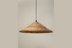 Miniature Suspension en rotin beige Chapeau 2