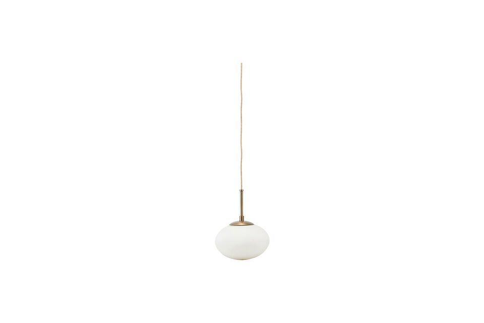 Suspension en verre blanc Opal House Doctor